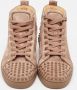 Christian Louboutin Pre-owned Suede sneakers Brown Dames - Thumbnail 3