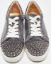 Christian Louboutin Pre-owned Suede sneakers Gray Dames - Thumbnail 3