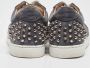 Christian Louboutin Pre-owned Suede sneakers Gray Dames - Thumbnail 5