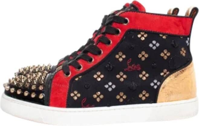 Christian Louboutin Pre-owned Suede sneakers Multicolor Dames