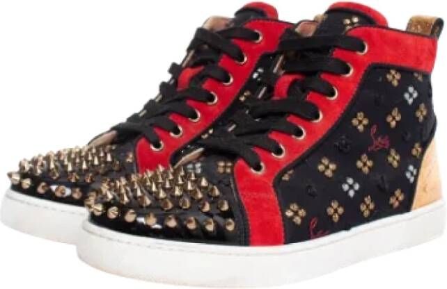 Christian Louboutin Pre-owned Suede sneakers Multicolor Dames