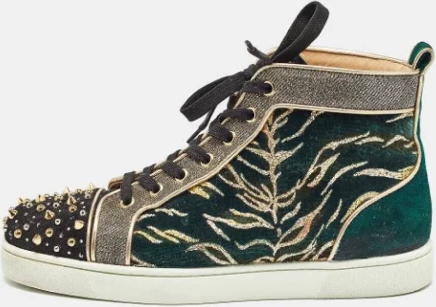 Christian Louboutin Pre-owned Suede sneakers Multicolor Heren