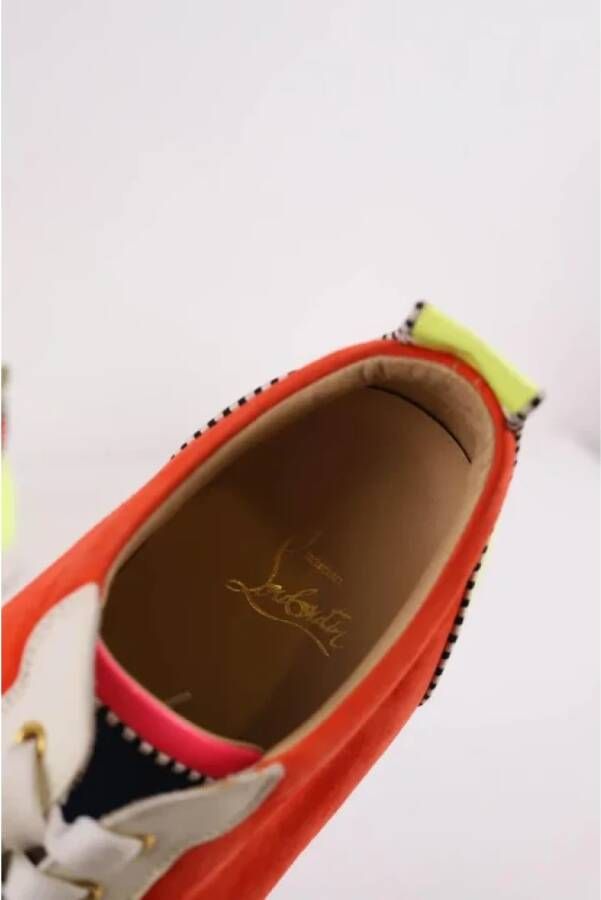 Christian Louboutin Pre-owned Suede sneakers Red Heren