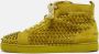 Christian Louboutin Pre-owned Suede sneakers Yellow Heren - Thumbnail 2