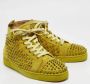 Christian Louboutin Pre-owned Suede sneakers Yellow Heren - Thumbnail 4