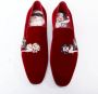 Christian Louboutin Pre-owned Velvet flats Red Heren - Thumbnail 2