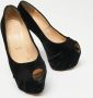 Christian Louboutin Pre-owned Velvet heels Black Dames - Thumbnail 4