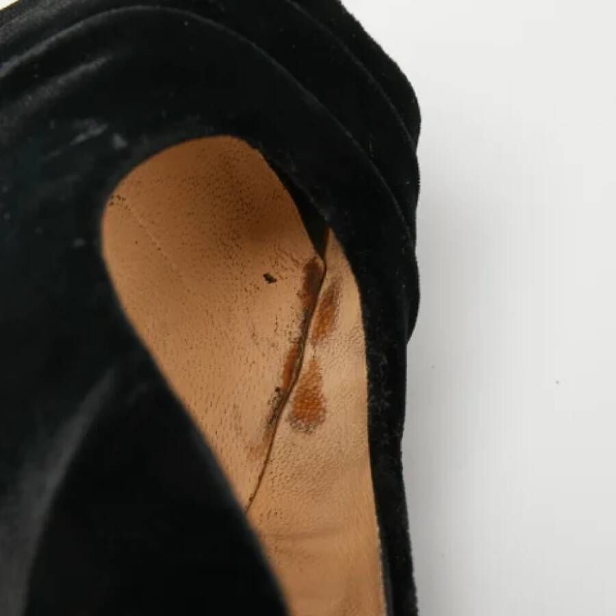 Christian Louboutin Pre-owned Velvet heels Black Dames