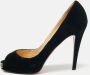 Christian Louboutin Pre-owned Velvet heels Black Dames - Thumbnail 2