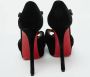 Christian Louboutin Pre-owned Velvet sandals Black Dames - Thumbnail 4