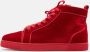 Christian Louboutin Pre-owned Velvet sneakers Red Dames - Thumbnail 2