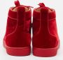 Christian Louboutin Pre-owned Velvet sneakers Red Dames - Thumbnail 5