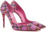 Christian Louboutin Roze Satijnen Iriza 10 Décolleté Pumps Pink Dames - Thumbnail 4