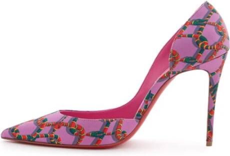 Christian Louboutin Roze Satijnen Iriza 10 Pumps Pink Heren