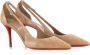 Christian Louboutin Sandaal met uitsnijding van suède Beige Dames - Thumbnail 2