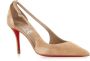 Christian Louboutin Sandaal met uitsnijding van suède Beige Dames - Thumbnail 3