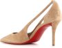 Christian Louboutin Sandaal met uitsnijding van suède Beige Dames - Thumbnail 4