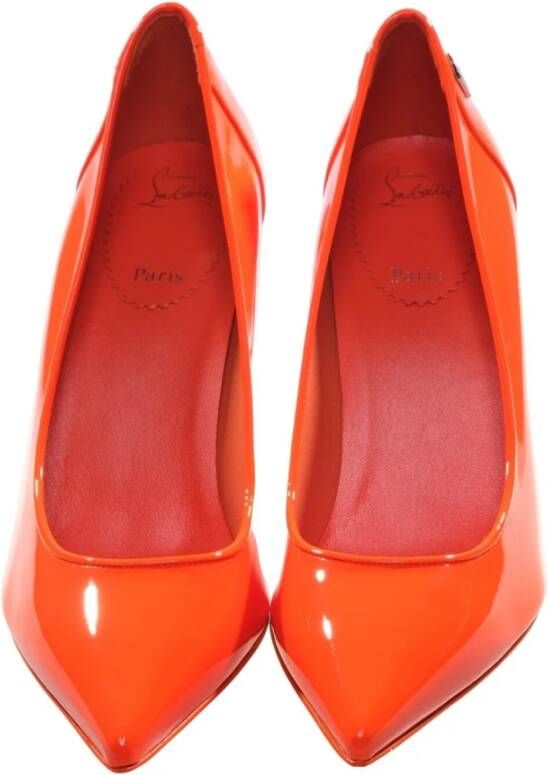 Christian Louboutin Sporty Kate Orange High Heel Pumps Orange Dames