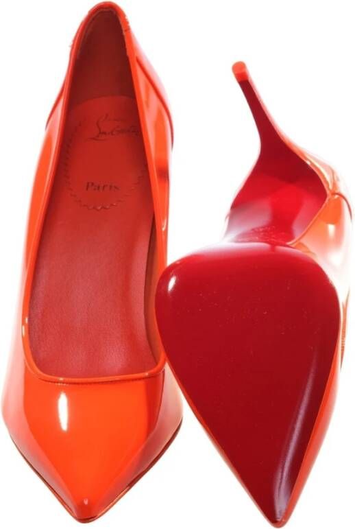 Christian Louboutin Sporty Kate Orange High Heel Pumps Orange Dames