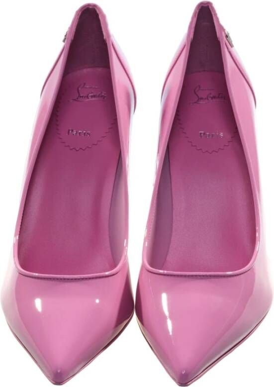 Christian Louboutin Sporty Kate Roze Lakleren Pumps Pink Dames