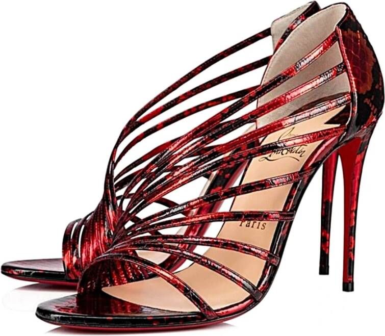 Christian Louboutin Stijlvolle Sandalen voor Vrouwen Red Dames