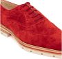 Christian Louboutin Suede Engelse Veterschoen Red Dames - Thumbnail 4