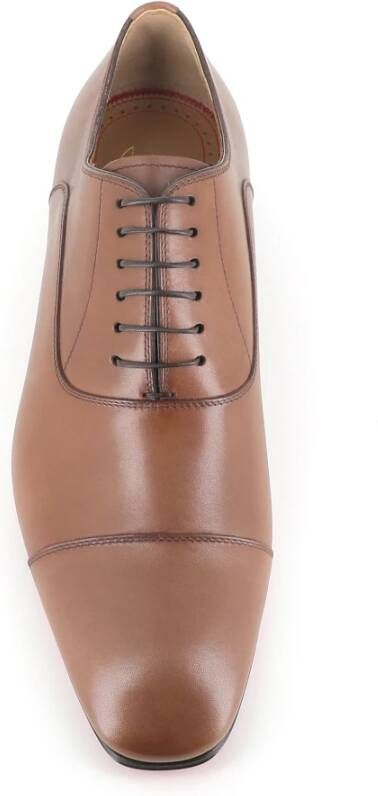 Christian Louboutin Tabak Oxford Platte Schoenen Brown Heren