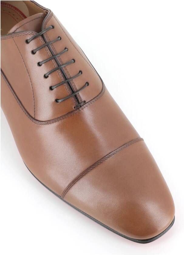 Christian Louboutin Tabak Oxford Platte Schoenen Brown Heren