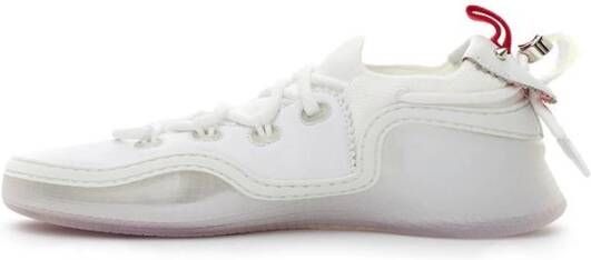 Christian Louboutin Witte Leren Sneaker White Dames