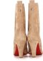 Christian Louboutin Zand Suède Enkellaarzen Beige Dames - Thumbnail 2