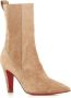 Christian Louboutin Zand Suède Enkellaarzen Beige Dames - Thumbnail 3