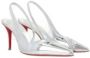 Christian Louboutin Zilver Gelamineerde Hak Sandalen Gray Dames - Thumbnail 2