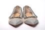 Christian Louboutin Zilveren Glitter Platte Puntige Schoen Gray Dames - Thumbnail 7