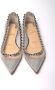 Christian Louboutin Zilveren Glitter Platte Puntige Schoen Gray Dames - Thumbnail 8