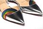 Christian Louboutin Zilveren Patentleren Platte Puntige Schoen Gray Dames - Thumbnail 2