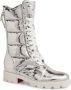 Christian Louboutin Zilveren Stud Detail Laarzen Gray Dames - Thumbnail 2