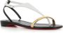 Christian Louboutin Zwart en wit leren sandalen White Dames - Thumbnail 3