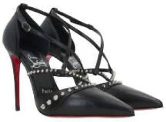 Christian Louboutin Zwart Kidskin Hak 100mm Italië Black Dames