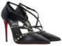 Christian Louboutin Zwart Kidskin Hak 100mm Italië Black Dames - Thumbnail 2