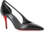 Christian Louboutin Zwarte Hak Uitgesneden Leren Pump Black Dames - Thumbnail 2