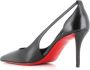 Christian Louboutin Zwarte Hak Uitgesneden Leren Pump Black Dames - Thumbnail 4