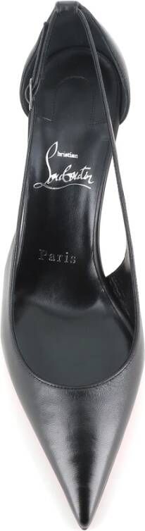 Christian Louboutin Zwarte Hak Uitgesneden Leren Pump Black Dames