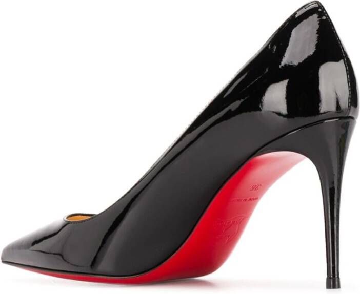 Christian Louboutin Zwarte kalfsleren hak 85 mm gemaakt in Italië Black Dames