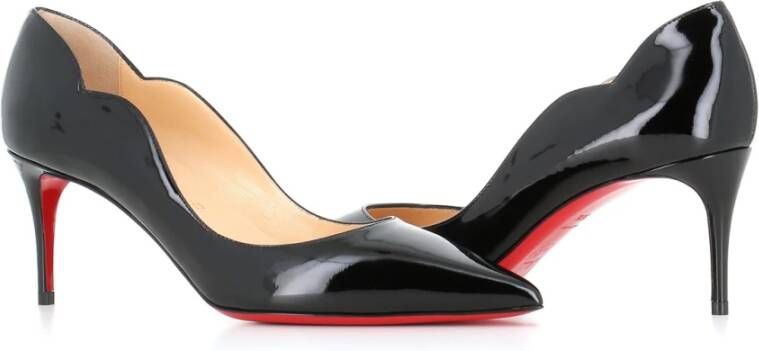 Christian Louboutin Zwarte Lakleren Hakken Black Dames