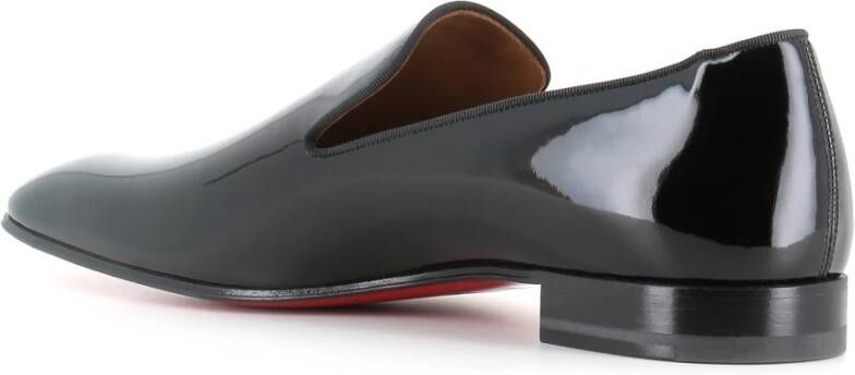 Christian Louboutin Zwarte Lakleren Loafer Schoen Black Heren