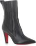 Christian Louboutin Zwarte leren enkellaarzen Black Dames - Thumbnail 2