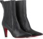 Christian Louboutin Zwarte leren enkellaarzen Black Dames - Thumbnail 3