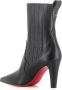 Christian Louboutin Zwarte leren enkellaarzen Black Dames - Thumbnail 4