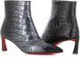 Christian Louboutin Zwarte leren enkellaarzen Black Dames - Thumbnail 2