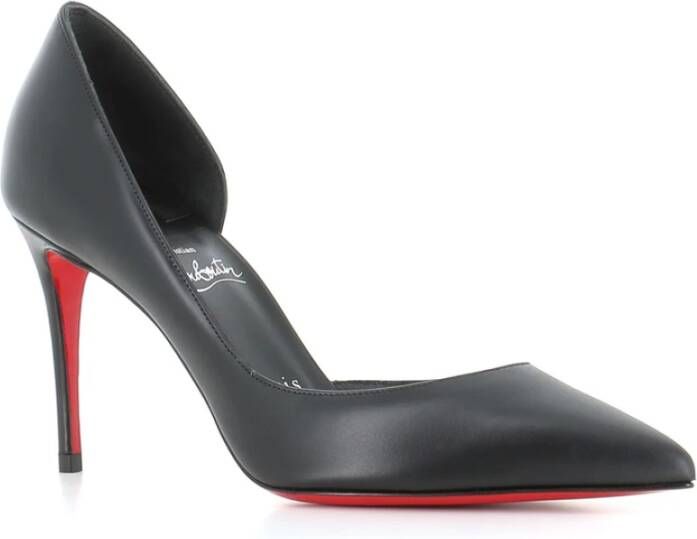 Christian Louboutin Zwarte leren hakken Black Dames